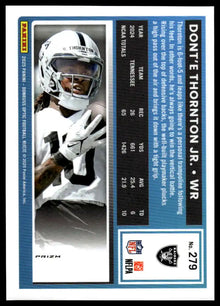 2025 Donruss Optic - Dont'e Thornton Jr. Purple Shock - Football #279