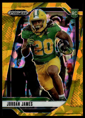 2025 Panini Prizm Draft Picks - Jordan James Prizms Gold Ice - Football #98