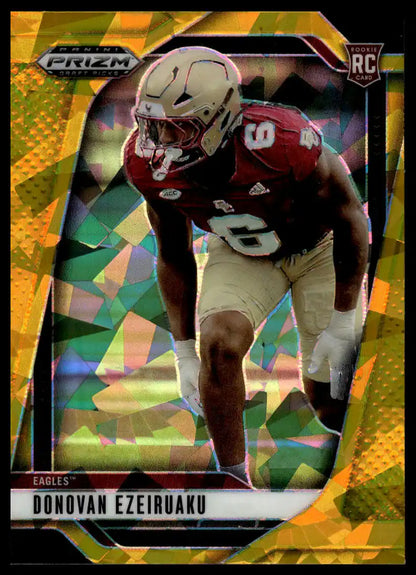2025 Panini Prizm Draft Picks - Donovan Ezeiruaku Prizms Gold Ice - Football #14