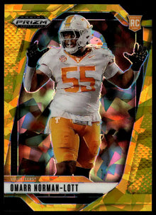 2025 Prizm Draft Picks - Omarr Norman-Lott Prizms Gold Ice - Football #120