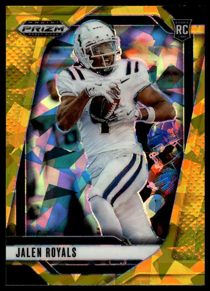 2025 Panini Prizm Draft Picks - Jalen Royals Prizms Gold Ice - Football #139