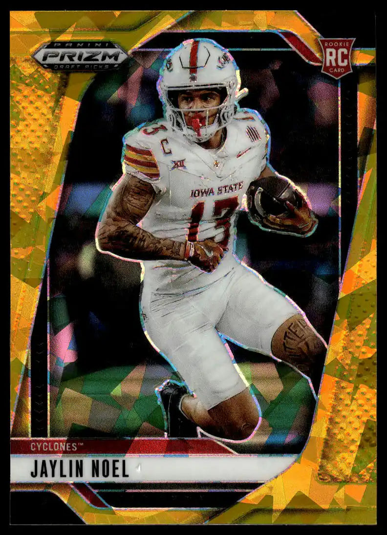 2025 Panini Prizm Draft Picks - Jaylin Noel Prizms Gold Ice - Football #41