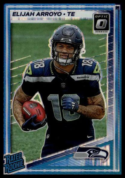 2025 Donruss Optic - Elijah Arroyo Purple Shock - Football #214