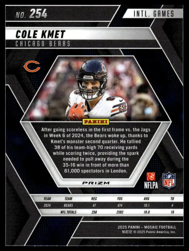 2025 Panini Mosaic - Cole Kmet Mosaic - Football #254