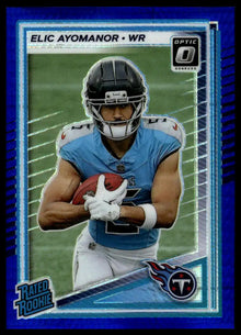 2025 Donruss Optic - Elic Ayomanor Blue Hyper - Football #235
