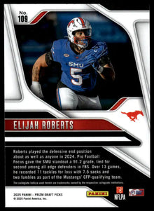 2025 Panini Prizm Draft Picks - Elijah Roberts - Football #109