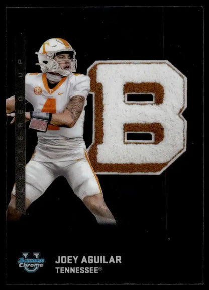 2025 Bowman University Chrome - Joey Aguilar Lettered Up - Football #LU-7