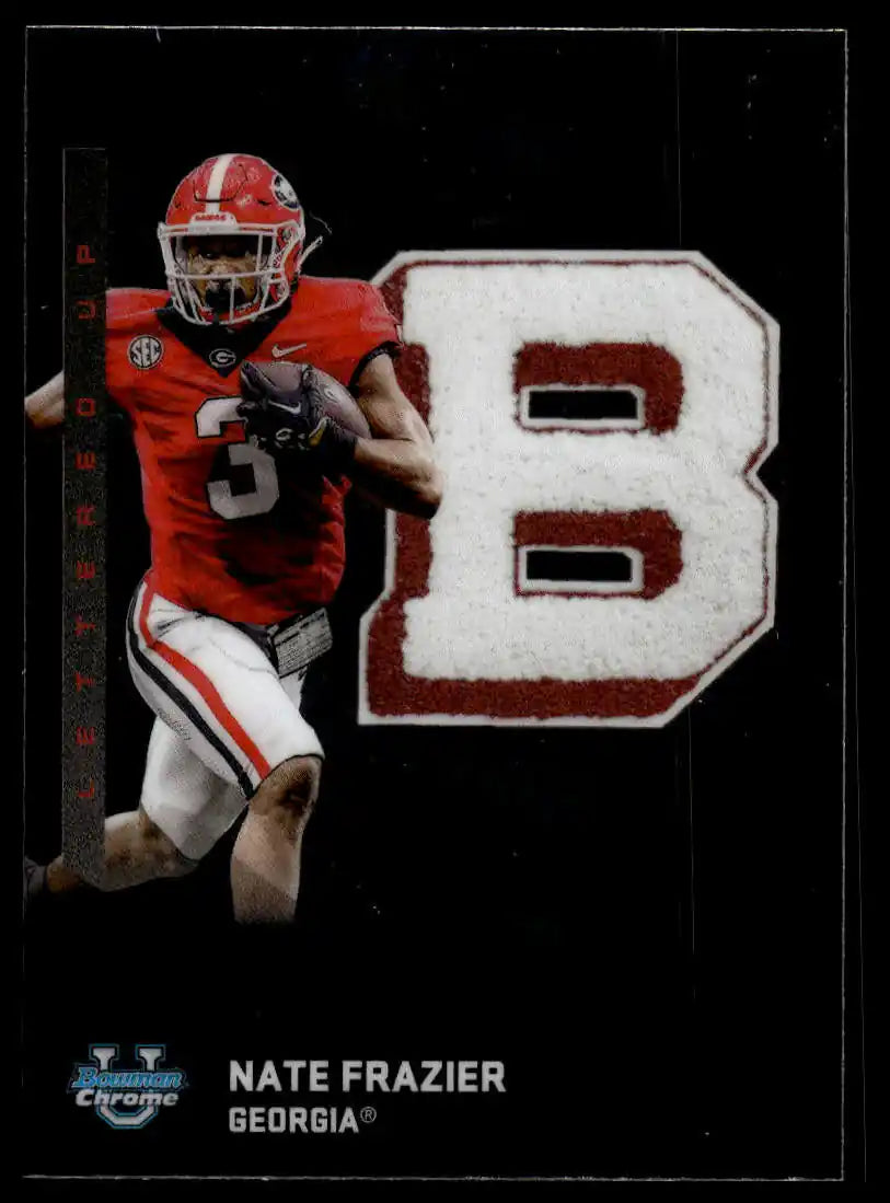 2025 Bowman University Chrome - Nate Frazier Lettered Up - Football #LU-11