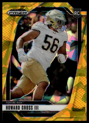 2025 Panini Prizm Draft Picks - Howard Cross III Prizms Gold Ice - Football #104