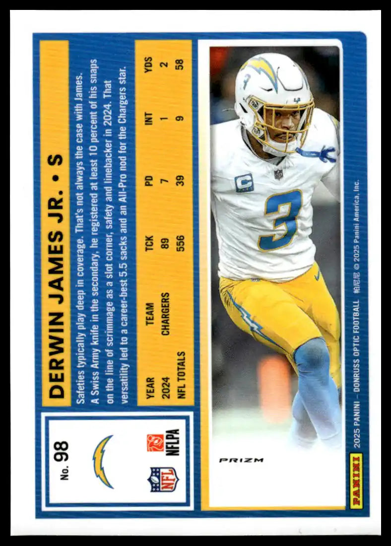2025 Donruss Optic - Derwin James Jr. Holo - Football #98