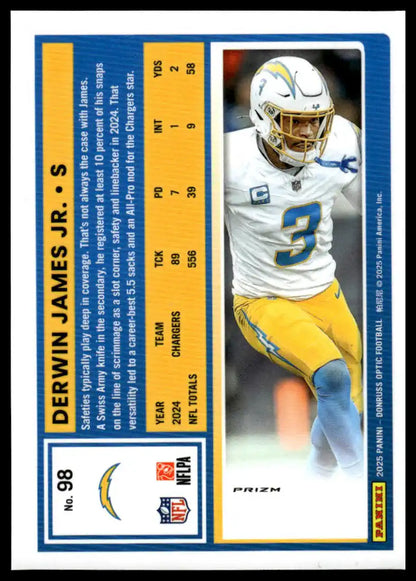 2025 Donruss Optic - Derwin James Jr. Holo - Football #98