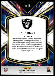 2025 Panini Select - Jack Bech Select Future - Football #12
