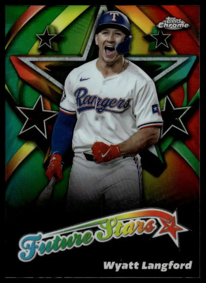 2025 Topps Chrome - Wyatt Langford Future Stars - Baseball #FS-13