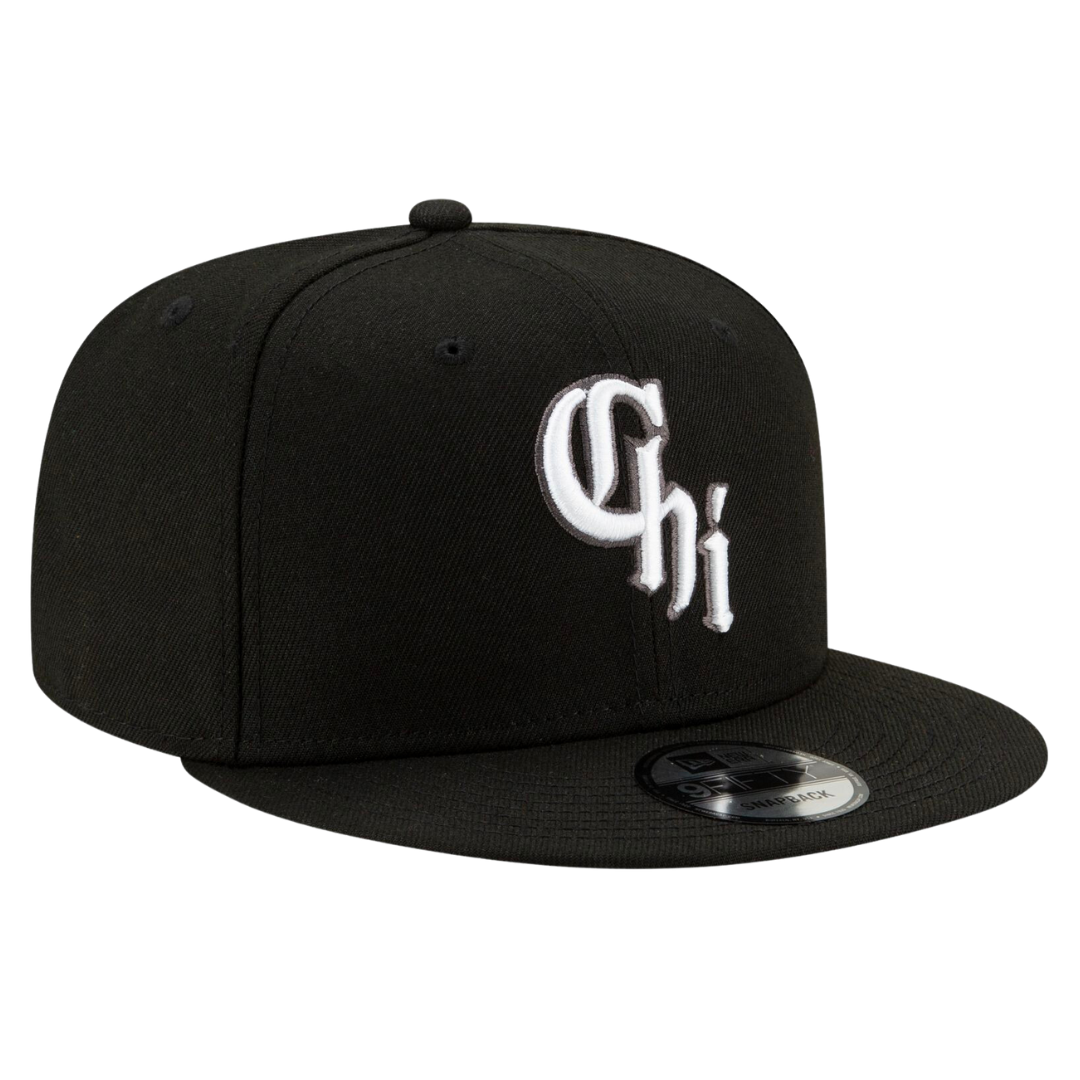 Chicago White Sox City Connect New Era Black 9FIFTY Adjustable Snapback Hat