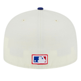 Chicago Cubs Retro 1990 All-Star Game Patch New Era Stone/Royal 59FIFTY Fitted Hat