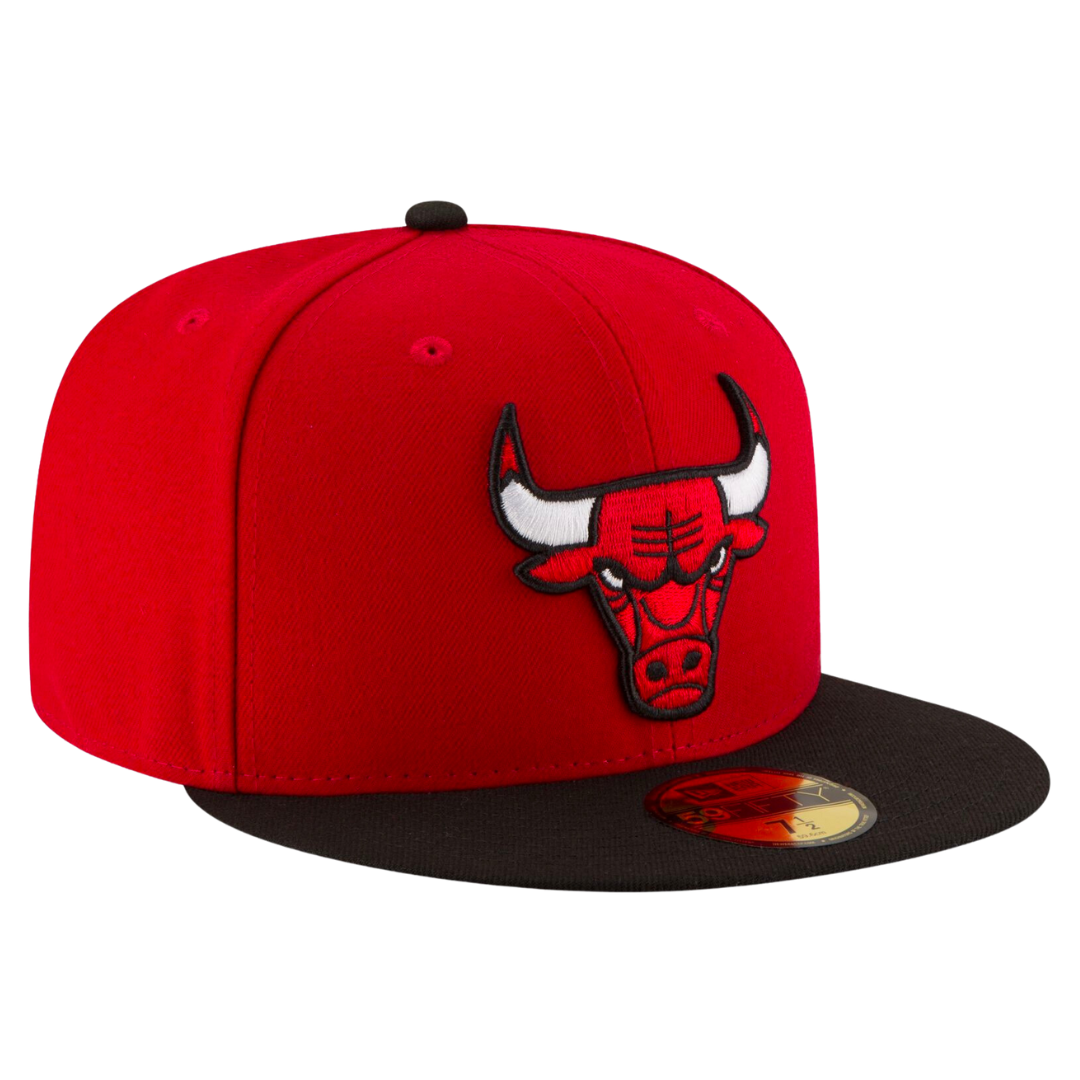 Chicago Bulls Red Two Tone 59FIFTY Fitted Hat