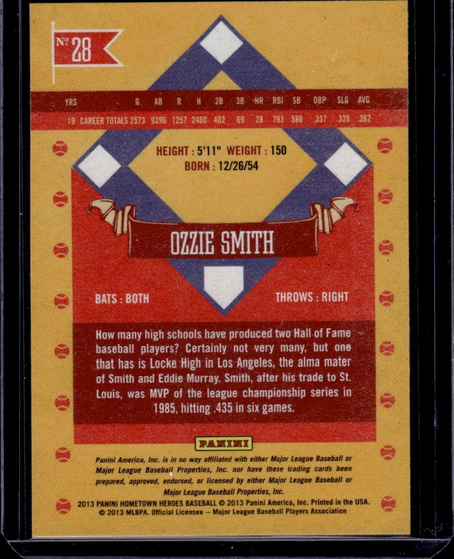 2013 Panini Hometown Heroes #28 Ozzie Smith