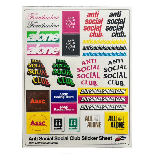 ASSC Sponsored Sticker Sheet - 26 Stickers