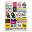 ASSC Sponsored Sticker Sheet - 26 Stickers