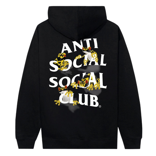 ASSC Yellow Banded Hoodie - Black