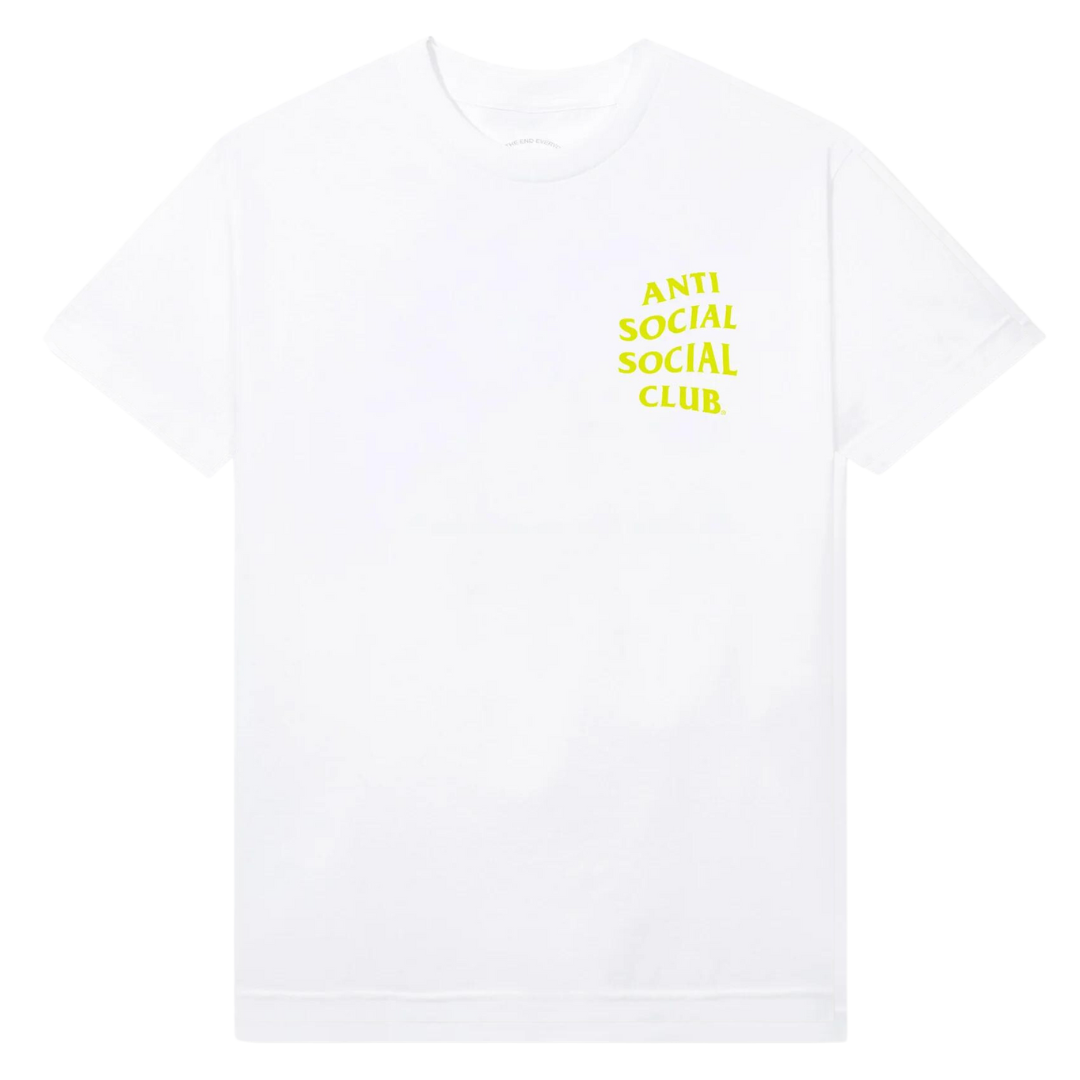 ASSC Yellow Banded Tee - White