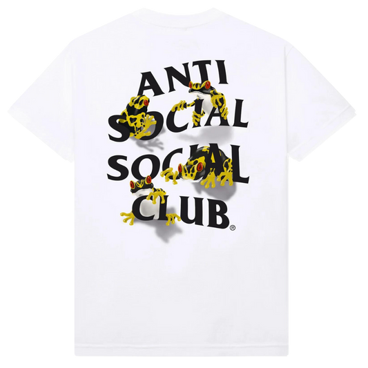 ASSC Yellow Banded Tee - White