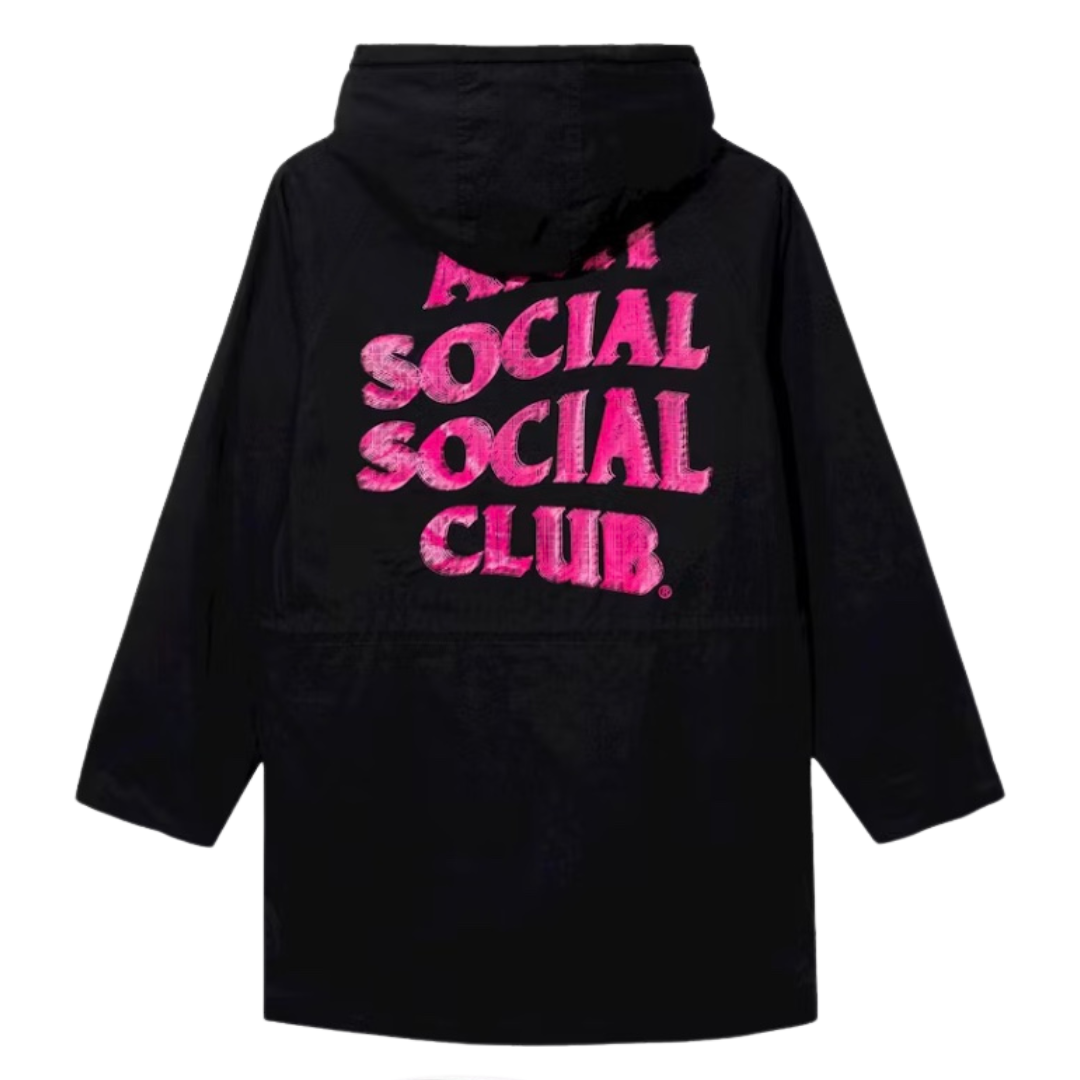 ASSC x Alpha M65 Hooded Field Jacket - Black with Pink
