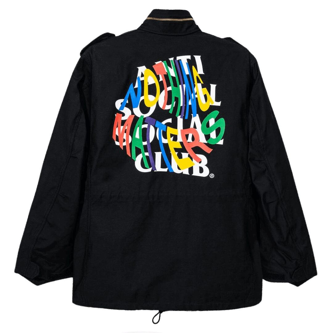 ASSC x Alpha M65 Hooded Field Jacket - Black