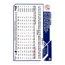 Aaron Judge 2023 Topps Chrome Blue Logofractor #d/150 #62