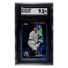 Aaron Judge SGC 9.5 2024 Topps Chrome Prism Refractor Card #50