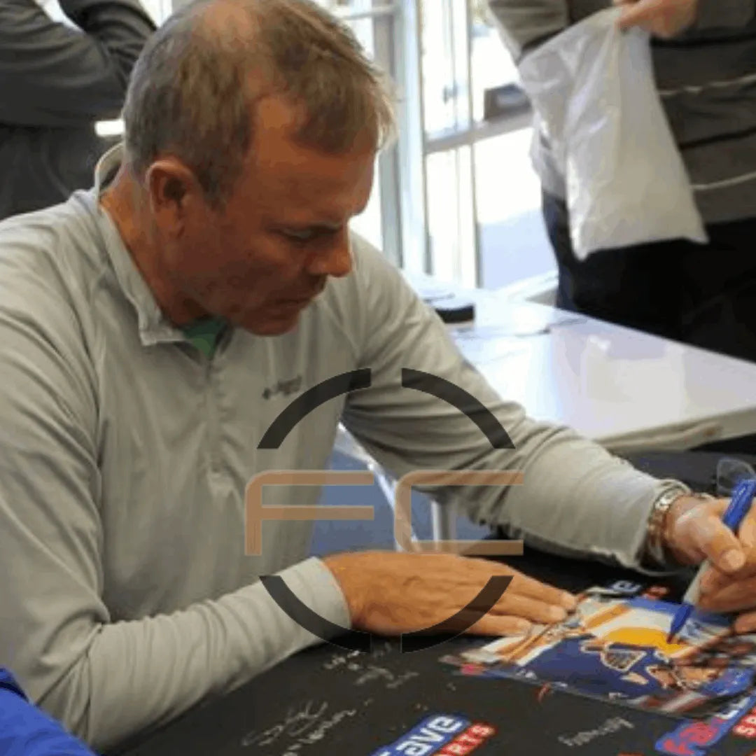 Adam Oates St Louis Blues Autographed Photo w/ "HOF 12" Inscription - Fan Cave COA