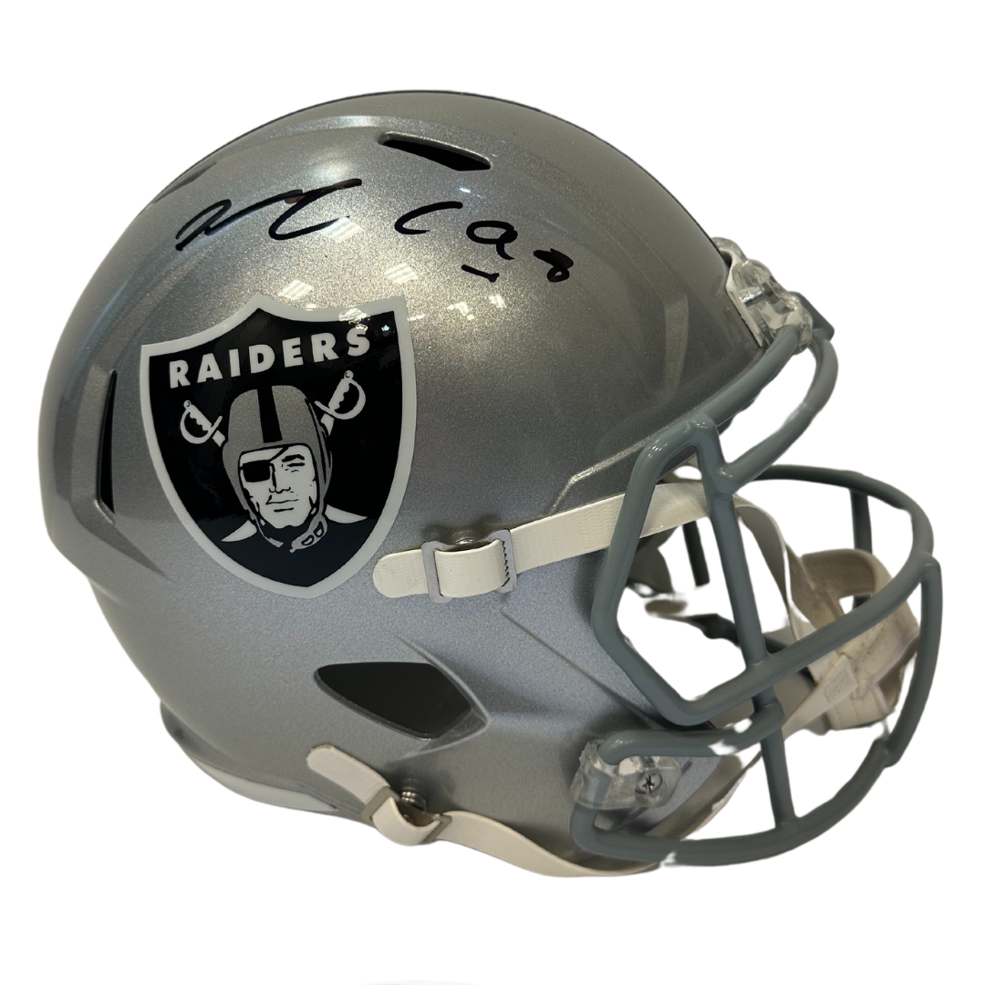 Maxx Crosby Las Vegas Raiders Autographed Full Size Speed Replica Helmet - Fanatics COA