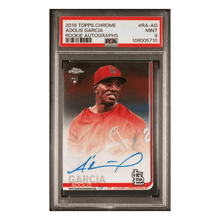 Adolis Garcia PSA 9 2019 Topps Chrome Rookie Autographs Rookie RC Card #RA-AG