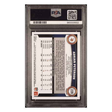 Adrian Peterson PSA 9 2021 Topps Chrome XFractor Card #220