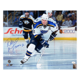 Al MacInnis St Louis Blues Autographed Skating 16x20 Photo - JSA COA