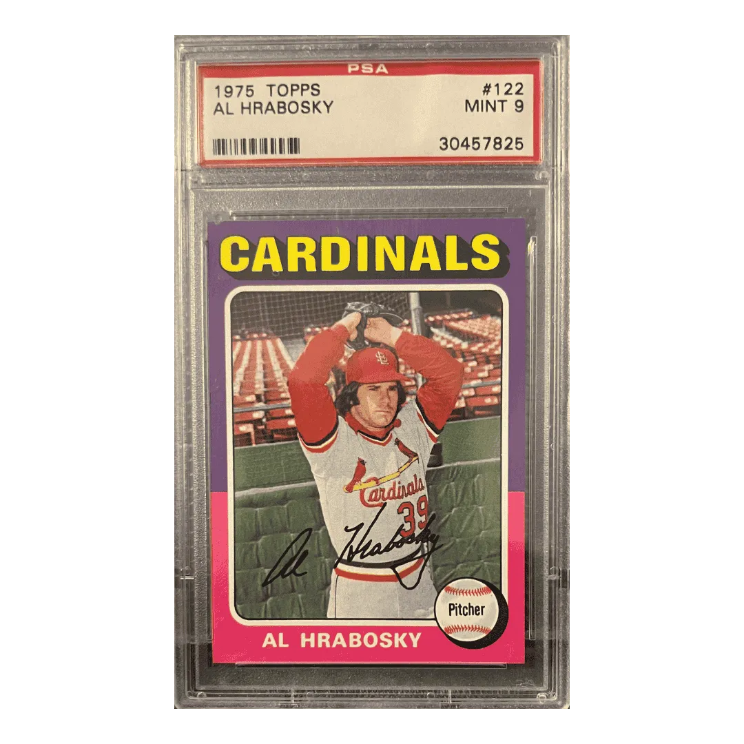 Al Hrabosky PSA 9 1975 Topps Card #122