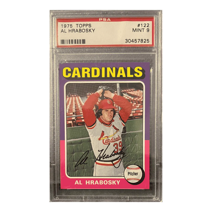 Al Hrabosky PSA 9 1975 Topps Card #122