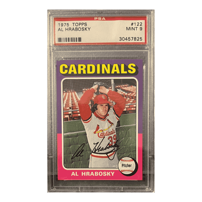 Al Hrabosky PSA 9 1975 Topps Card #122