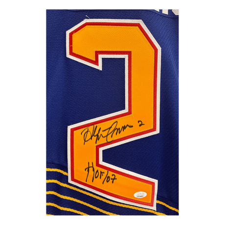 Al MacInnis St Louis Blues Autographed Blue CCM 90's Jersey with Inscription - JSA COA