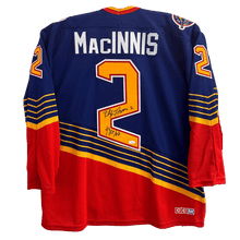 Al MacInnis St Louis Blues Autographed Blue CCM 90's Jersey with Inscription - JSA COA