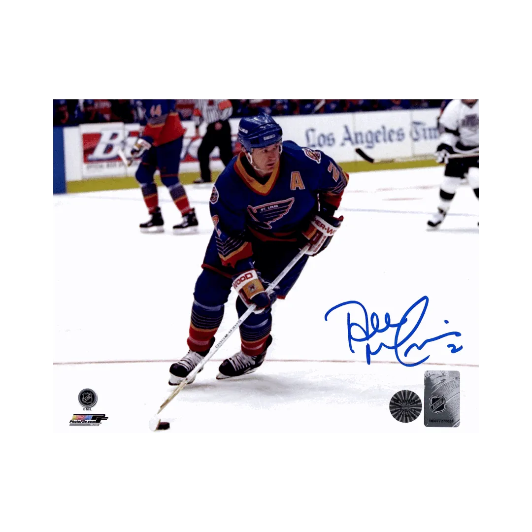 Al MacInnis St Louis Blues Autographed Crossover 8x10 Photo - Fan Cave COA
