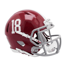 Alabama Crimson Tide #18 Speed Riddell Mini Football Helmet