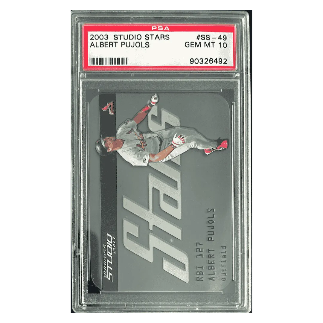 Albert Pujols PSA 10 2003 Donruss Studio Stars Card #SS-49
