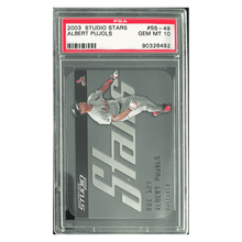 Albert Pujols PSA 10 2003 Donruss Studio Stars Card #SS-49