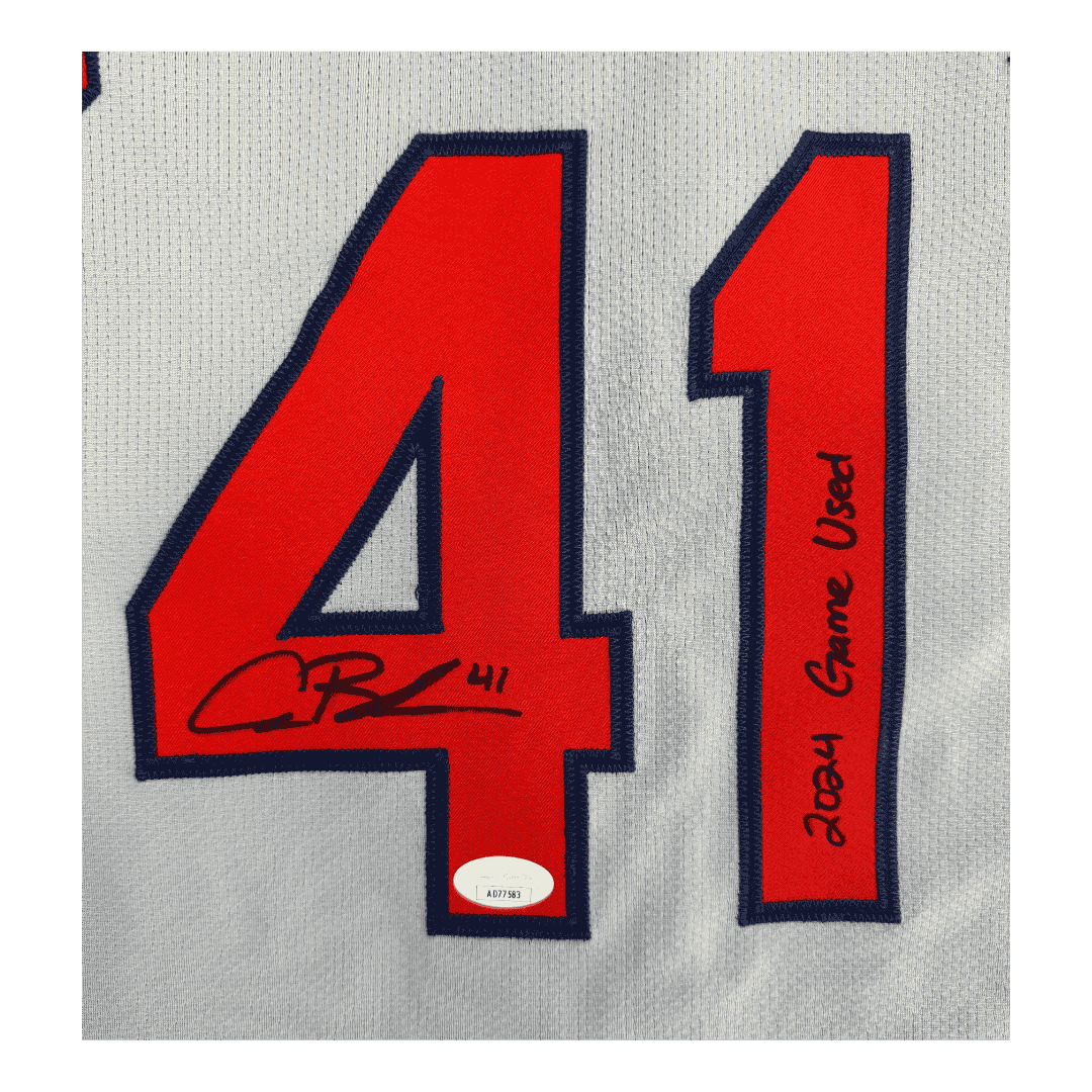 Alec Burleson St Louis Cardinals Autographed Game Used Away Jersey w/ Inscription - JSA COA