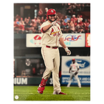 
Alec Burleson St Louis Cardinals Autographed 16x20 Photo with "Biscuit" Inscription- Fan Cave COA — Front