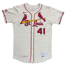 Alec Burleson St Louis Cardinals Autographed 2025 Game Used Cream Jersey w/ Inscription - JSA COA