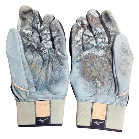 Alec Burleson St Louis Cardinals Autographed 2025 Game Used Fathers Day Batting Gloves w/ Inscription - JSA COA