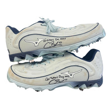 Alec Burleson St Louis Cardinals Autographed 2025 Game Used Fathers Day Cleats w/ Inscription - JSA COA