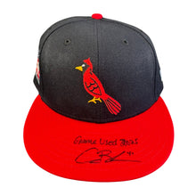 Alec Burleson St Louis Cardinals Autographed 2025 Game Used Hall Of Fame Hat w/ Inscription - JSA COA